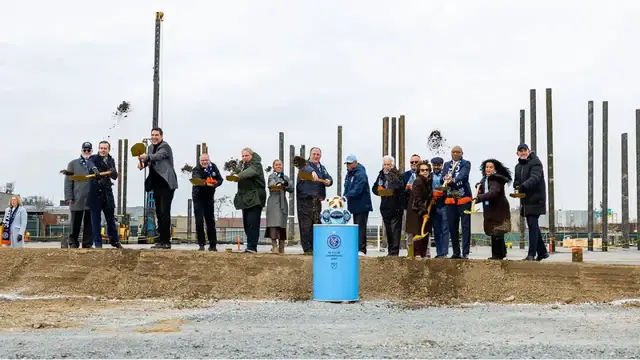 'Video thumbnail for NYCFC Groundbreaking Ceremony in Queens For The New Arena!'