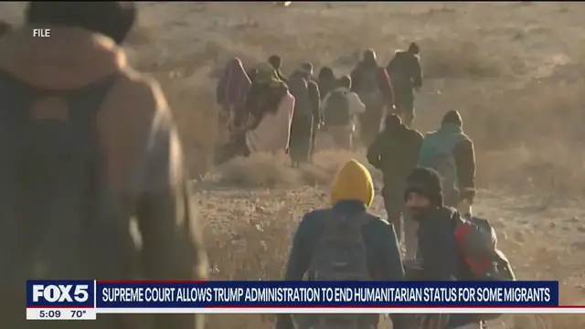 'Video thumbnail for Trump administration to end humanitarian status for some migrants'
