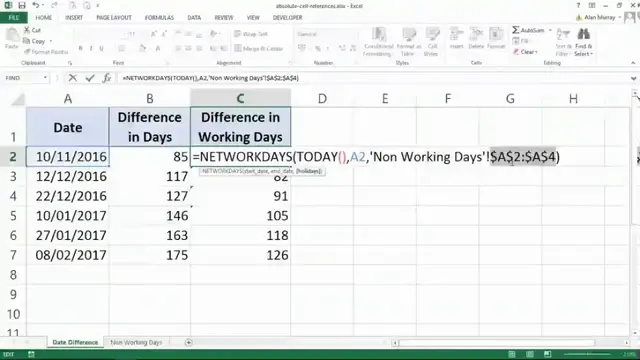 'Video thumbnail for Excel Formulas Part 7: Absolute Cell Reference v Relative Cell Reference'