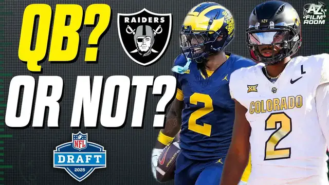 'Video thumbnail for a to z sports film room: raiders 2025 nfl mock draft: will they finally address their biggest need?'