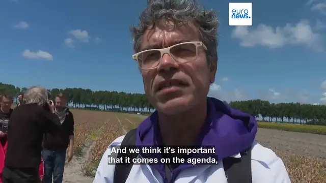 'Video thumbnail for Dutch police break up climate protest near The Hague ahead of NATO summit'