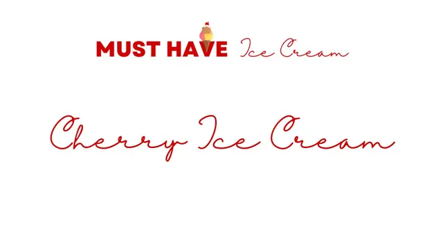 'Video thumbnail for Cherry Ice Cream recipe'
