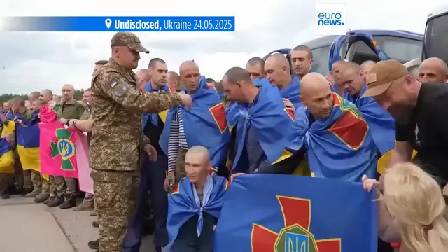 'Video thumbnail for Russia and Ukraine continue prisoner swaps, hundreds freed'