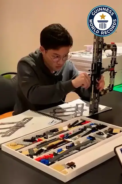 'Video thumbnail for Breaking the Lego building record with the Millennium Falcon'