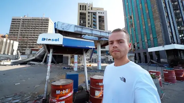 'Video thumbnail for Walking Streets of Beirut, Lebanon (destroyed city)'