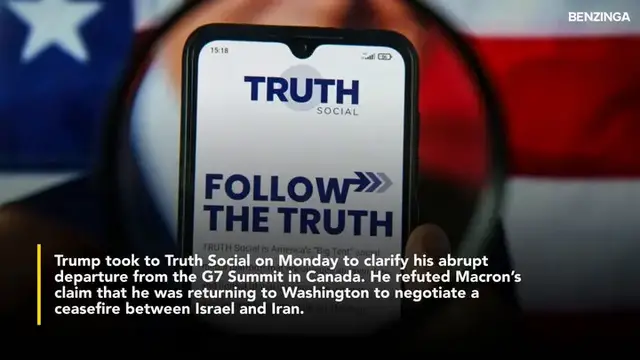 'Video thumbnail for Trump Says Israel-Iran 'Ceasefire' Not On The Table, Left G7 Early For A 'Much Bigger' Reason'