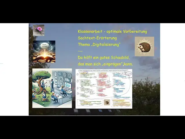 'Video thumbnail for Textgebundene Erörterung - Thema "Digitalisierung" - Igel-Schaubild hilft bei der Stellungnahme'