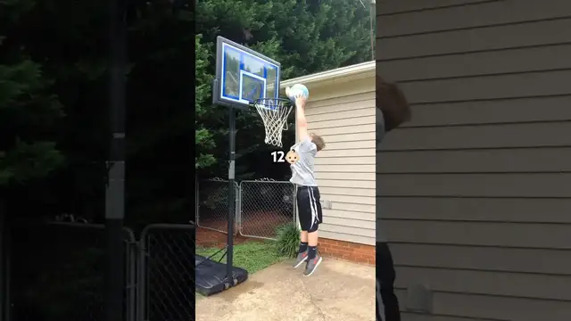 'Video thumbnail for (358) dunking progression: from 12 to insane dunker at 22'