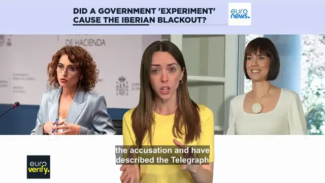 'Video thumbnail for Fact check: Could an ‘experiment’ with renewables have triggered the Iberian Peninsula blackout?'
