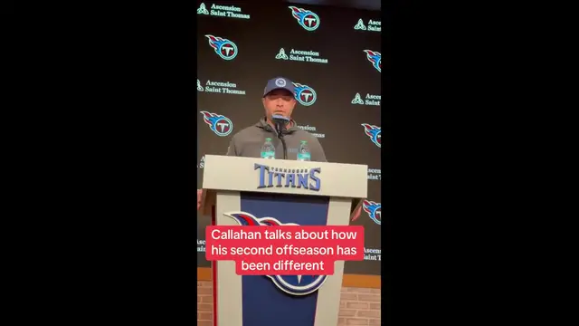 'Video thumbnail for (182) brian callahan on tennessee titans' different off-season approach'