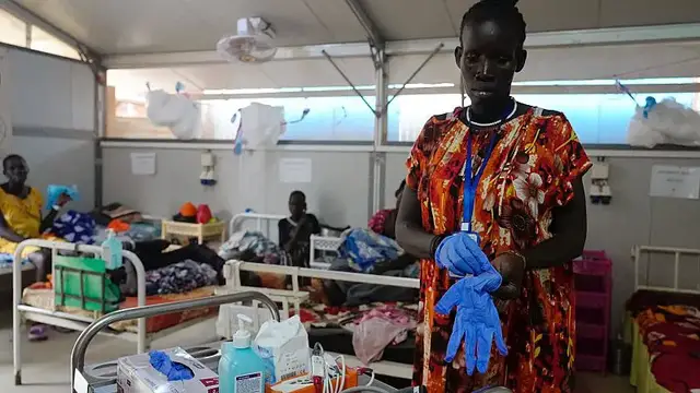 'Video thumbnail for Conflict and disease put a strain on South Sudan's fragile healthcare system'
