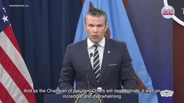 'Video thumbnail for 'Operation Midnight Hammer': Pentagon Details US Massive Strike on Iran's Nuclear Core| TN World'