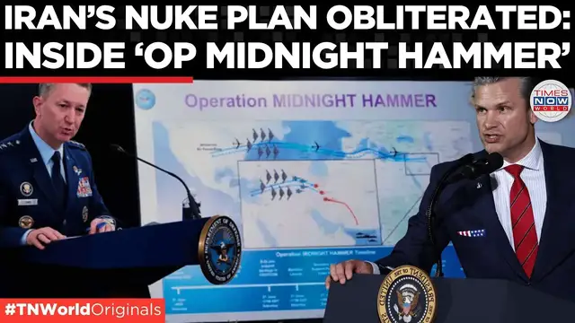'Video thumbnail for 'Operation Midnight Hammer': Pentagon Details US Massive Strike on Iran's Nuclear Core| TN World'