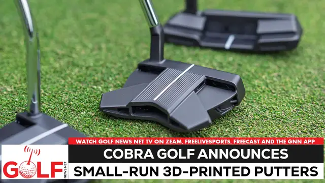 'Video thumbnail for Cobra Golf announces limited-edition 3D-printed putters'