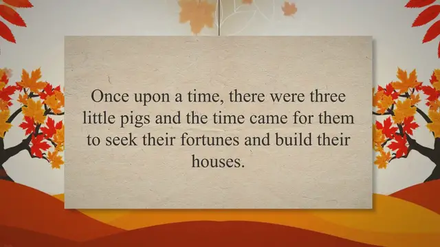 'Video thumbnail for Three Little Pigs Short Story'