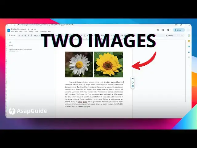 'Video thumbnail for How to Put Two Images Side by Side in Google Docs'