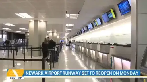'Video thumbnail for FOX 5 News Update: Newark runway reopens Monday, new COVID variant spreads'