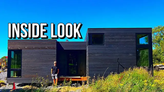 'Video thumbnail for kerry tarnow: wolf island prefab home tour! sitka model by lloyoll prefabs'