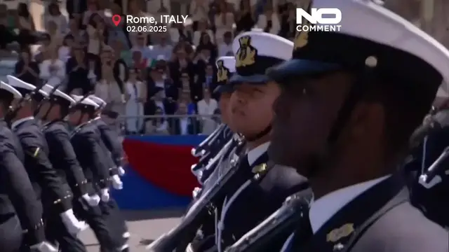 'Video thumbnail for Italy marks Republic Day with military parade in Rome'