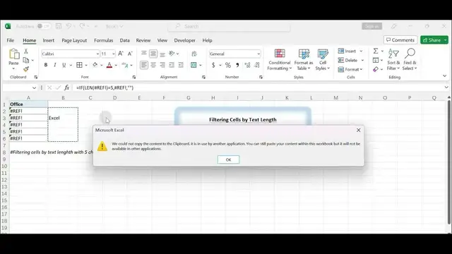 'Video thumbnail for How to Filter Cells by Text Length'