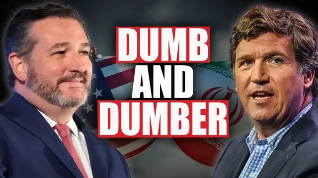 'Video thumbnail for Tucker Carlson EMBARRASSES Ted Cruz on Iran'