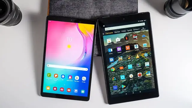 'Video thumbnail for Vergleich: Samsung Galaxy Tab A 10.1 vs Amazon Fire HD 10'