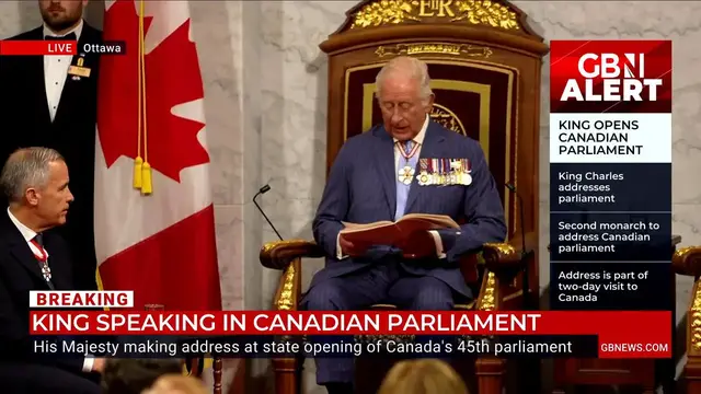'Video thumbnail for WATCH: King Charles delivers address to Canadian Parliament'