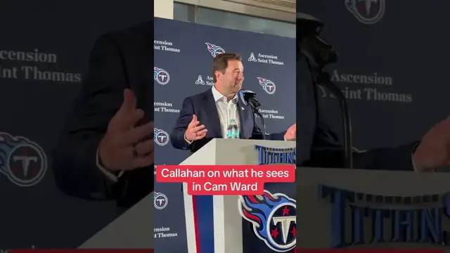'Video thumbnail for (182) brian callahan loves cam ward: new tennessee titans quarterback'