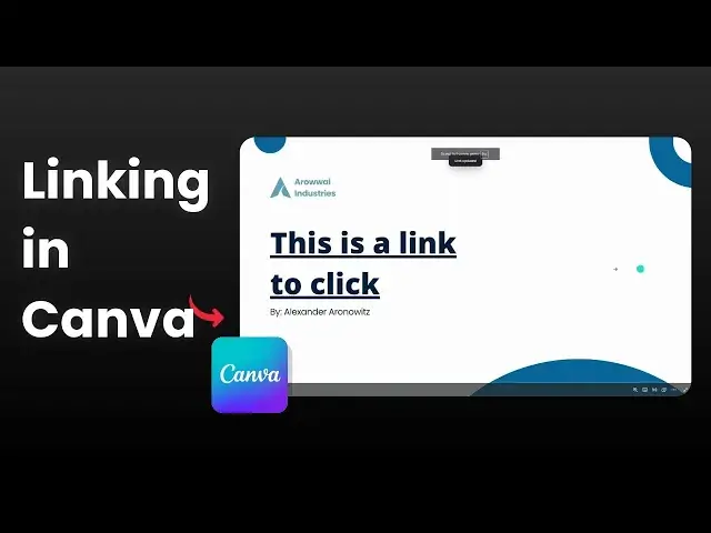 'Video thumbnail for How to Add Link to Canva Presentation'
