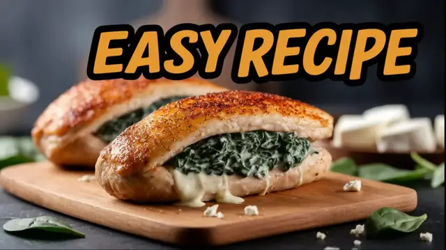 'Video thumbnail for Spinach Stuffed Chicken Breast '