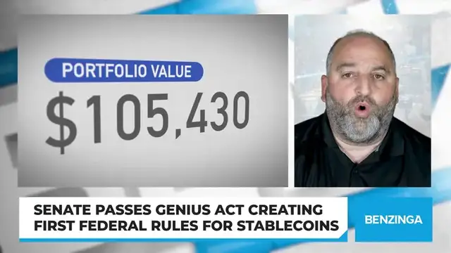 'Video thumbnail for Senate Passes GENIUS Act Creating First Federal Rules for Stablecoins'