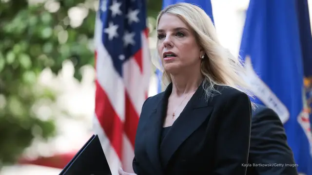 'Video thumbnail for Bondi defends Epstein file delay, still reviewing tens of thousands of videos'
