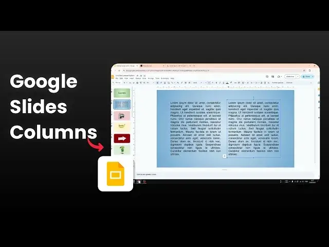 'Video thumbnail for How to Make Columns in Google Slides'
