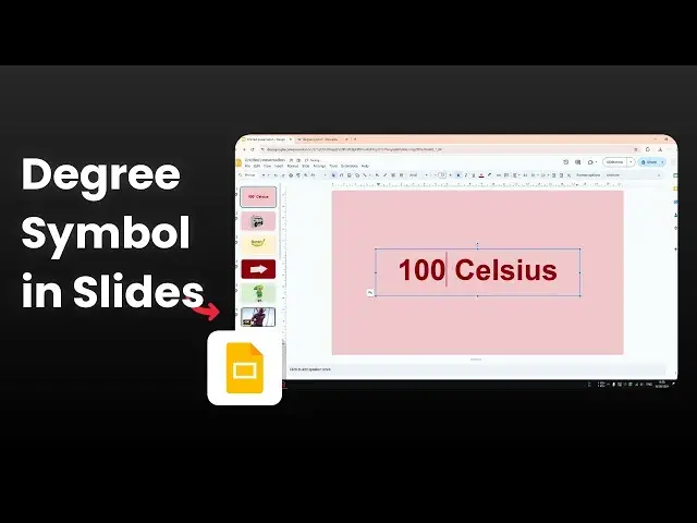 'Video thumbnail for How to Insert Degree Symbol in Google Slides'