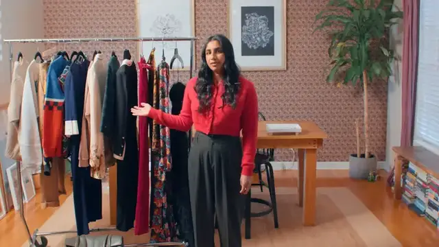 'Video thumbnail for Monica Padman of Armchair Expert Shares Her Closet Staples | Who What Wardrobes | Who What Wear'