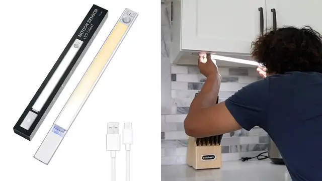 'Video thumbnail for LED Motion Sensor Cabinet Light Review'