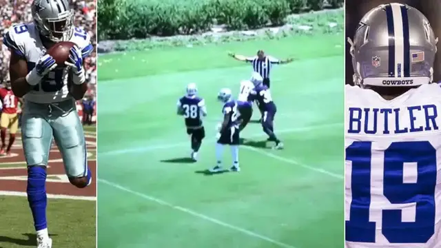 'Video thumbnail for law nation sports: brice butler cowboys workouts vs nolan carroll'