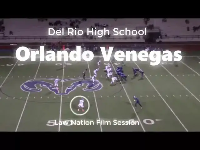 'Video thumbnail for law nation sports: orlando venegas high school football highlights'