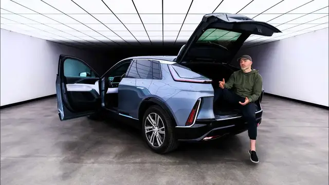 'Video thumbnail for Test Driving the All-Electric Cadillac LYRIQ'