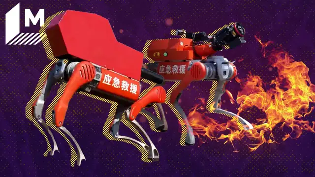 'Video thumbnail for How a four-legged robot is helping make firefighters' jobs safer'