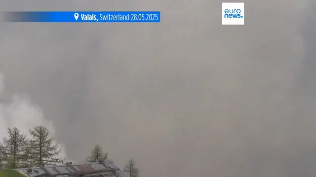 'Video thumbnail for Swiss glacier collapse buries the majority of the village of Blatten'