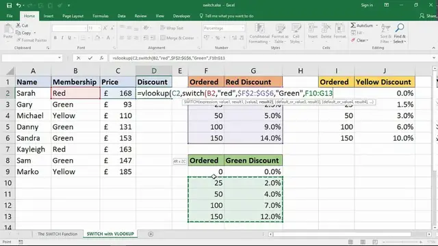 'Video thumbnail for Excel SWITCH Function - Nested IF's Just Got Easier'