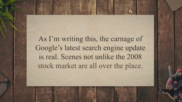 'Video thumbnail for Why You Should Focus On Your Reader Instead Of Search Engines To Win The SERP (NOSEO Manifesto)'