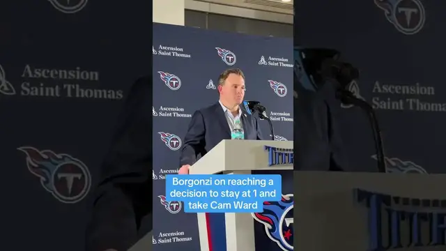 'Video thumbnail for (182) titans gm mike borgonzi on drafting cam ward'