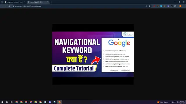 'Video thumbnail for What is Navigational Keywords and How to Use Them - SEO Complete Course'