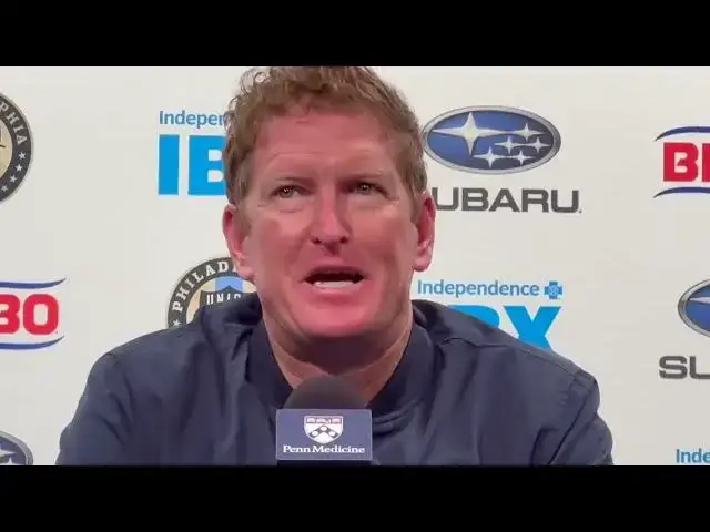'Video thumbnail for Philadelphia Union head coach Jim Curtin following the loss to the Atlanta United'