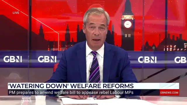 'Video thumbnail for ‘I suspect the Labour rebellion is not just about the welfare bill’, says Nigel Farage'