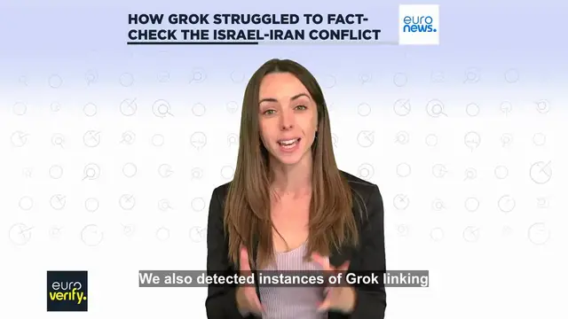 'Video thumbnail for Elon Musk's AI chatbot struggled to fact-check Israel-Iran war, report says'
