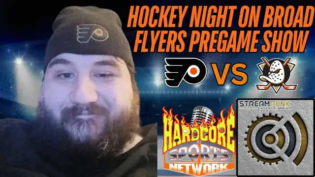 'Video thumbnail for stream punk sports: flyers vs ducks: california road trip pregame analysis'