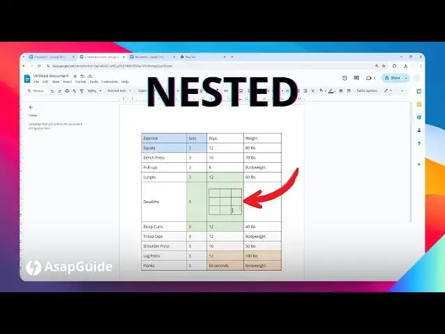 'Video thumbnail for Create a Table Within a Table in Word and Google Docs'